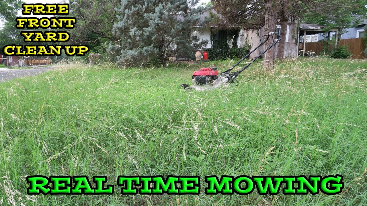 Real Time Mowing | FREE Overgrown Yard Makeover for this random Home owner