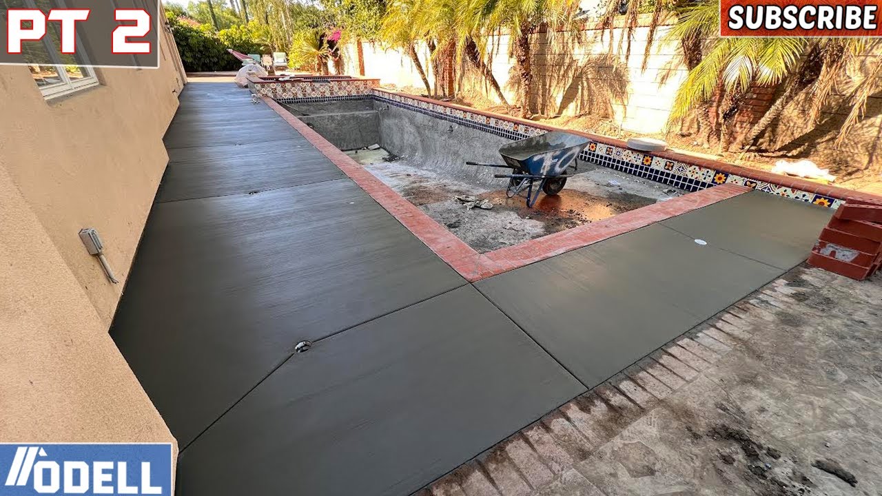 Concrete Pool Deck Pour Day!