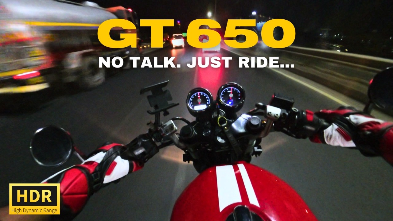 Continental GT 650 Night Ride | RAW POV | Pushing Limits