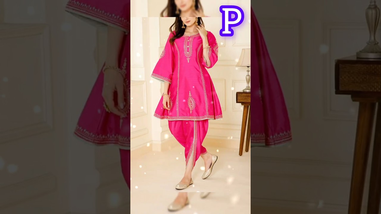😱latest dhoti kurta design😍||dhoti pant+short frock set✨🔥#trending#youtubeshorts#shorts#dress#dhoti