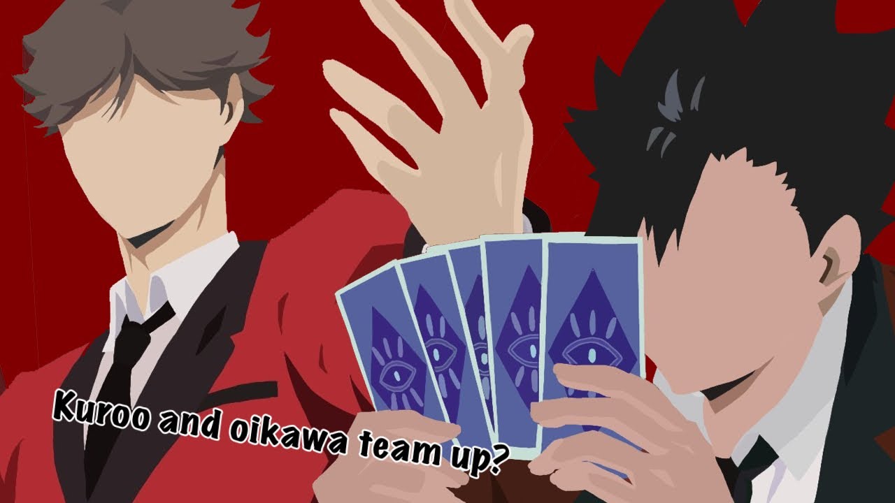 Kuroo and oikawa teams up? // Kakegurui skit // Haikyuu Text