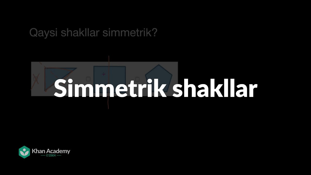 Simmetrik shakllar | Tenglik, oʻxshashlik va almashtirishlar | Geometriya asoslari