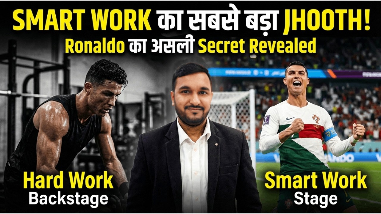 शॉर्टकट ढूंढना बंद करो! 🛑 The Reality of Success (Cristiano Ronaldo Story) by Engineer Govind Sharma
