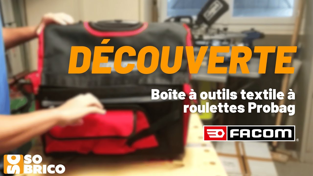 Découvrez la Boîte à outils textile à roulettes Probag FACOM - SOBRICO 🛠