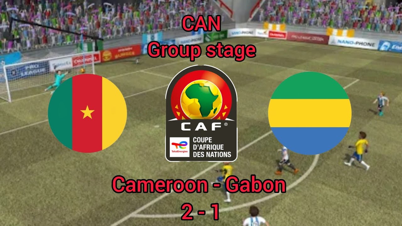 Pro League Soccer / Cameroon - Gabon / CAN - group stage
