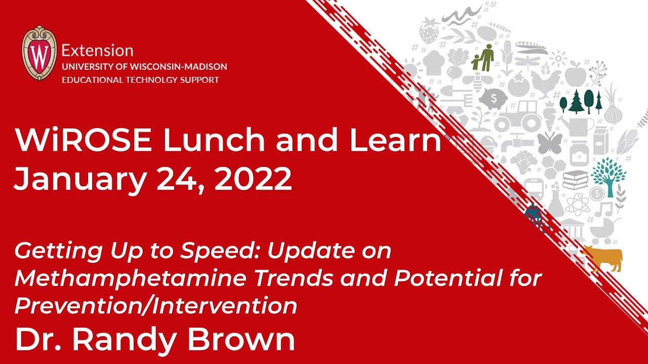 WiROSE July 2021 Lunch & Learn Update on Methamphetamine Trends &  Prevention/Intervention Potential