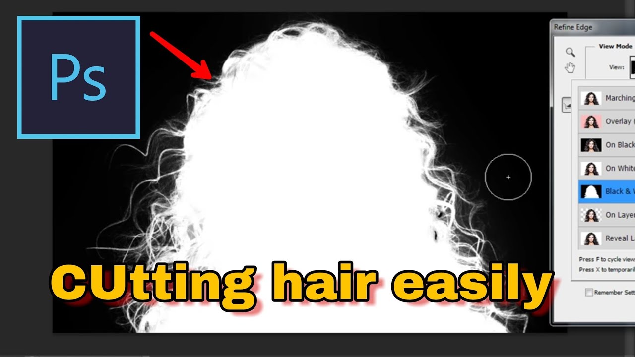 Cutting Hair in Photoshop CS6 [ Fast & Easy ]