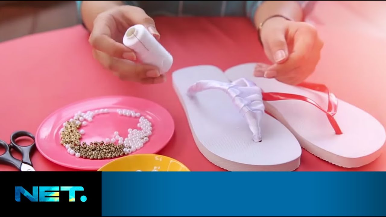 DIY - Pearl Wrap Flip Flops | iLook | Kimmy Jayanti | NetMediatama
