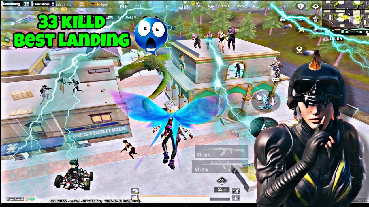 🥶33KILLS🔥PUBGMOBILE🥰BESTLANDING🤬