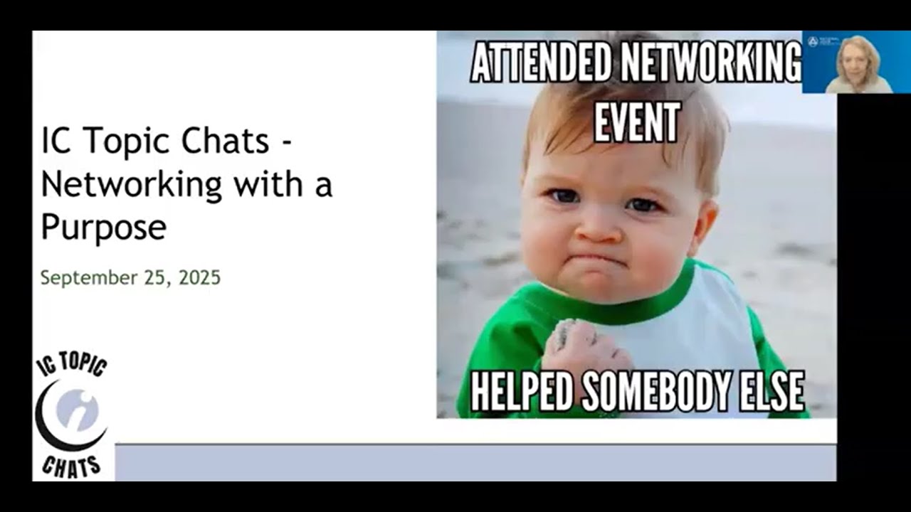 IC Topic Chat: Networking with a Purpose with Shaunti Knauth & Matt Feldmann