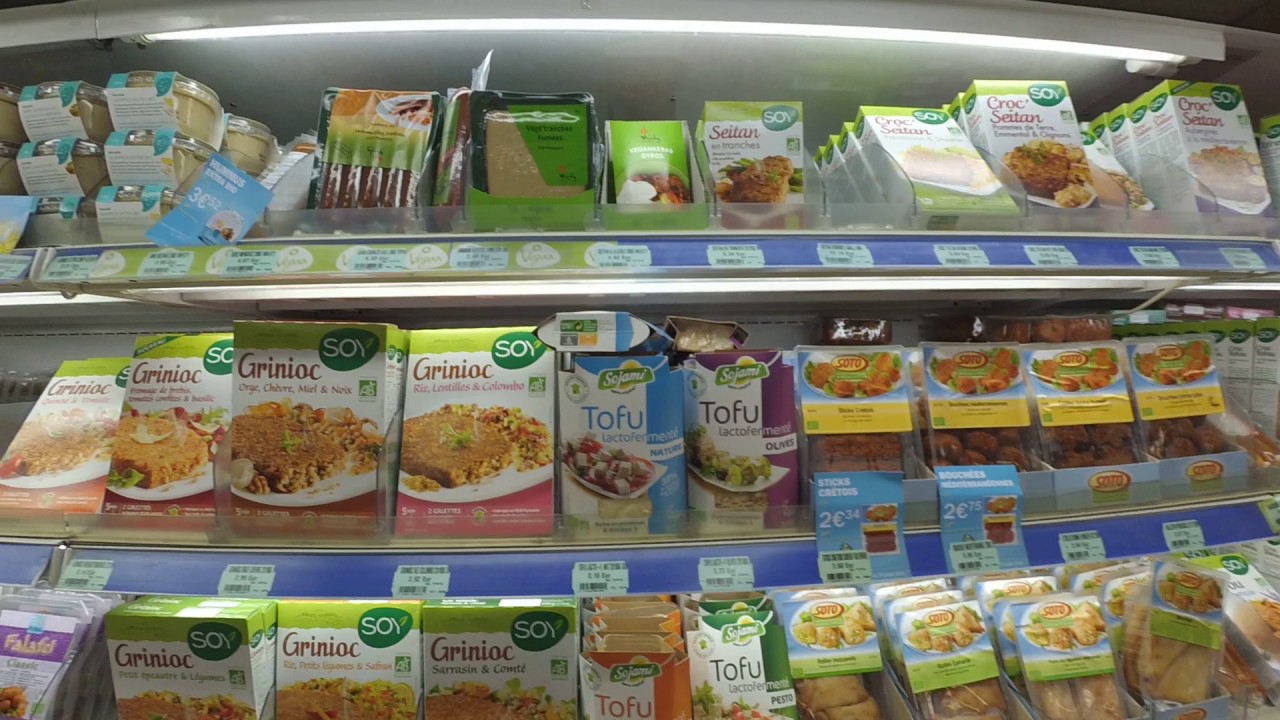 Organic shop in France: no gluten, no dairy