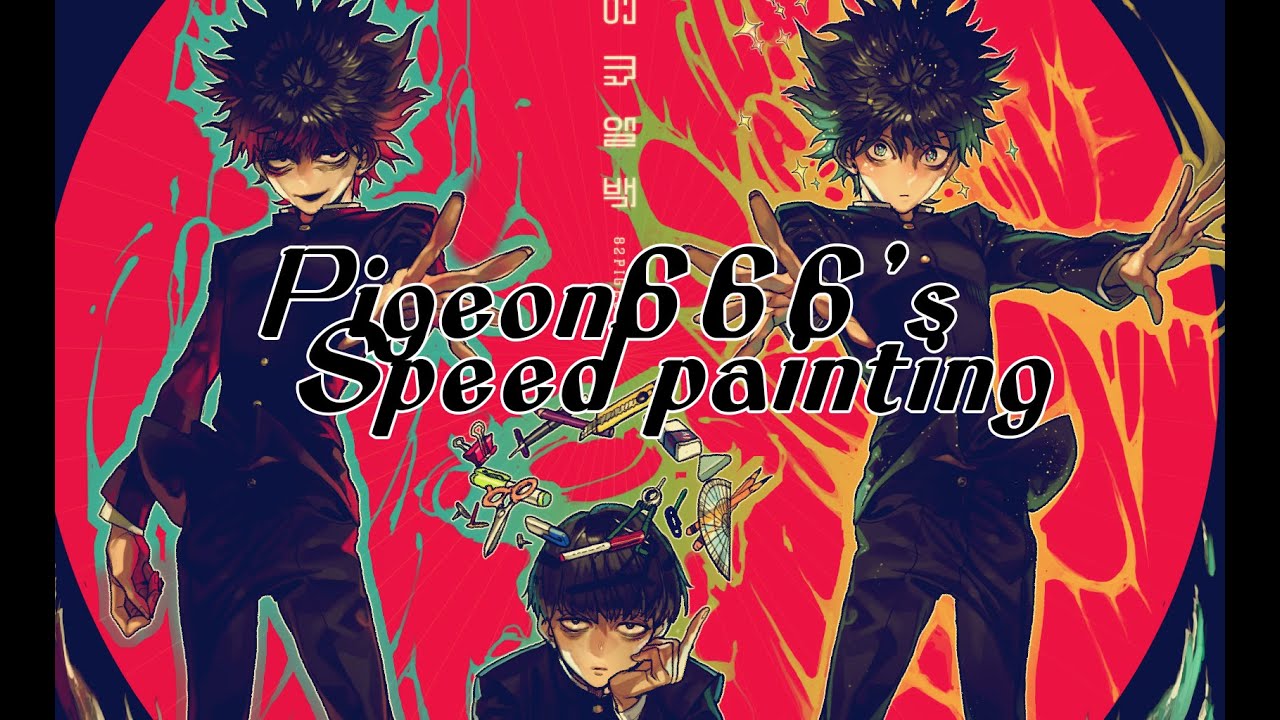 Mob psycho100 Speed painting