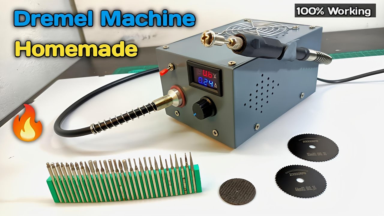 HOW TO MAKE DREMEL TOOL MACHINE 🔥 || #diyprojects #dremeltools #dremeltoolmachine #dcmotor