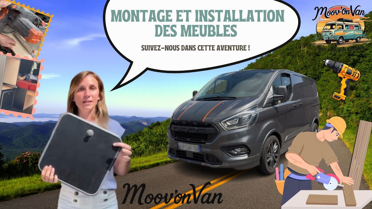 Aménagement de notre van 🚐 | Montage des meubles & plafond avec spots 💡 | Vanlife DIY