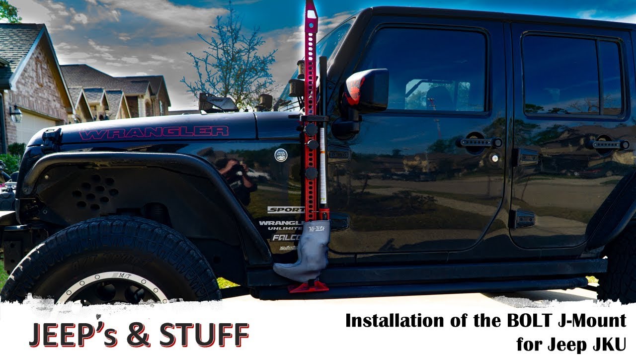 Bolt J-Mount for Jeep JKU Hi Lift Jack Install