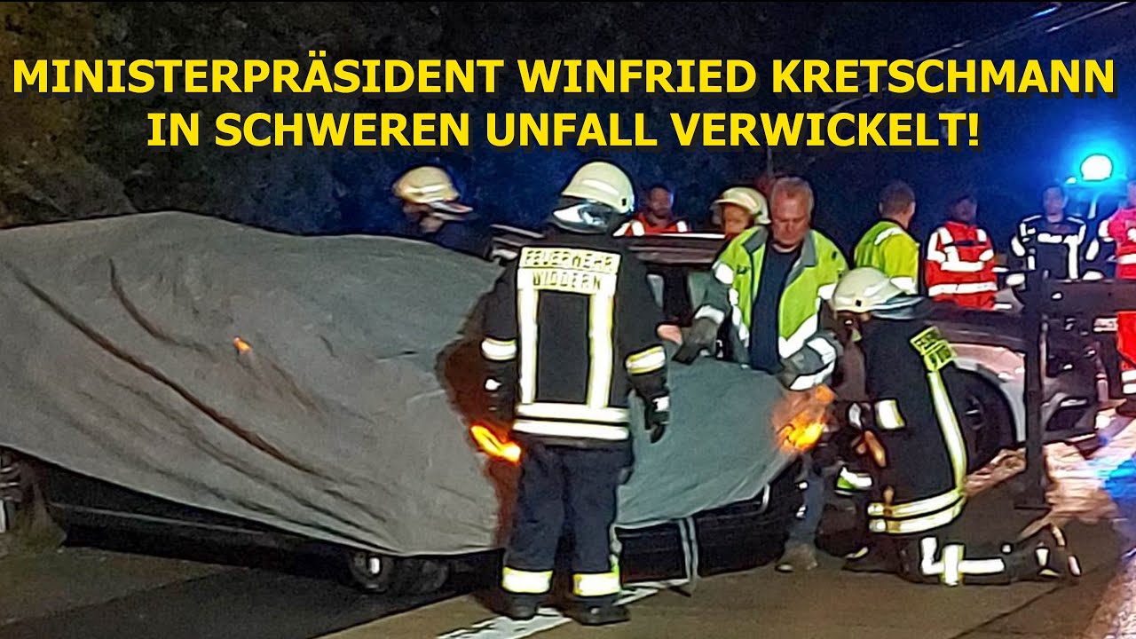 +++ Winfried Kretschmann in schweren Unfall verwickelt +++ MEHRERE VERLETZTE - [EINSATZ AUF A81] -
