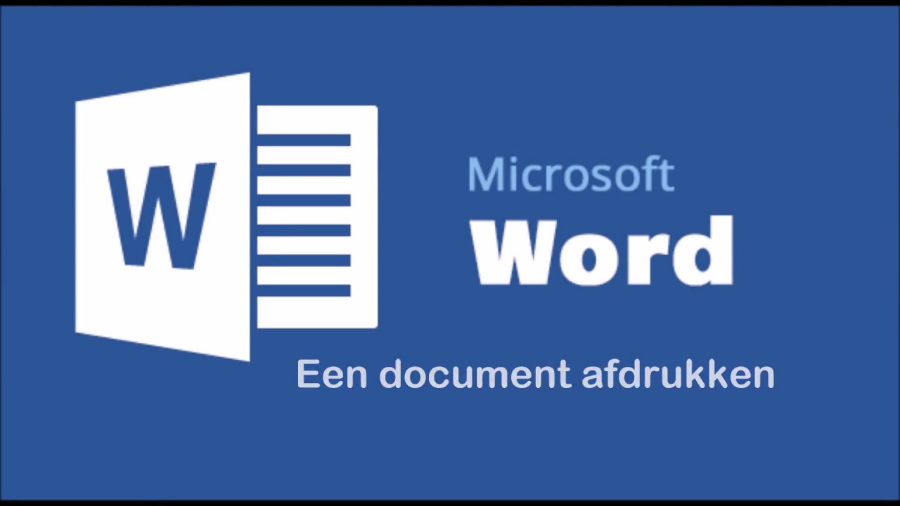 Een document afdrukken