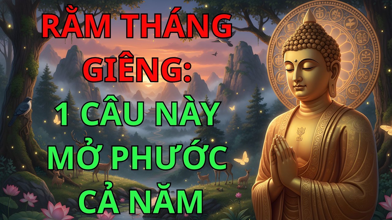 Lời Phật Dạy: Rằm Tháng Giêng, Niệm Phật, Hồi Hướng Câu Này Để Gia Đạo Bình An – Làm Ăn Hanh Thông