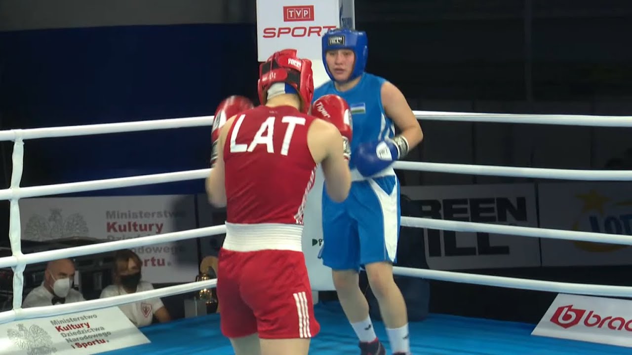 Kielce 2021 Semifinals (W64kg) ROZENTALE Beatrise (LAT) vs ABDULLAEVA Mokhinabonu (UZB)