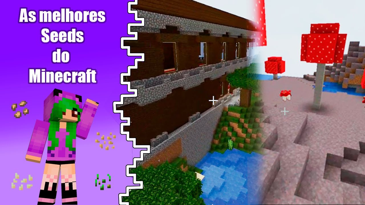 COMO SABER A SEED DO SEU MAPA E AS MELHORES SEEDS - Minecraft