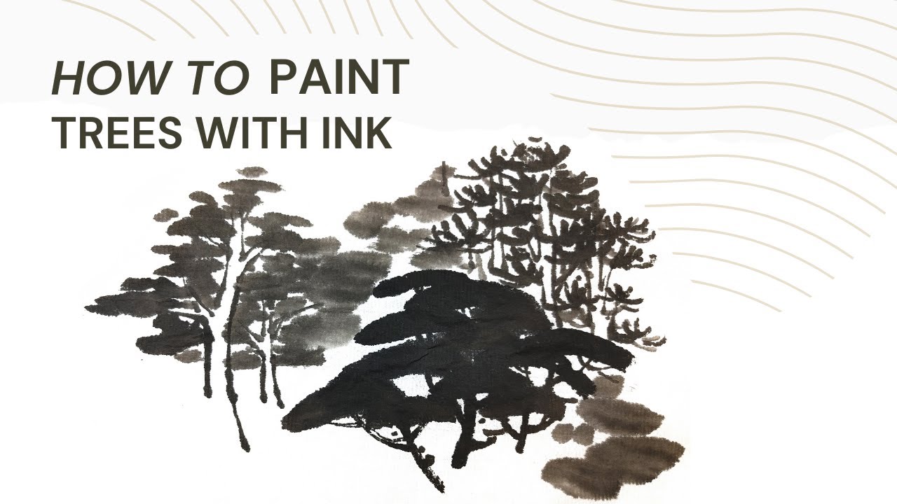 How to Paint Trees with just Ink
