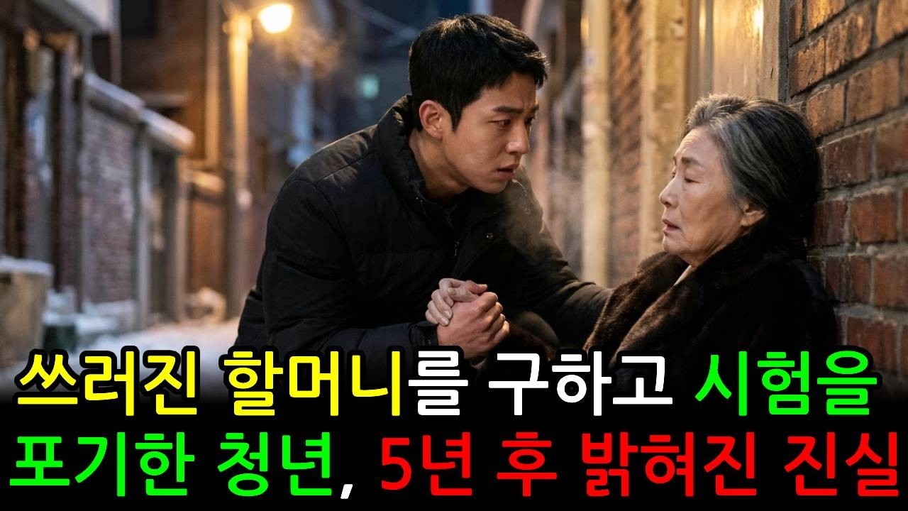 뒷골목에 쓰러져 있는 할머니를 구한가난한 청년, 5년 후 이들의 운명은? / 시니어 사연 드라마
