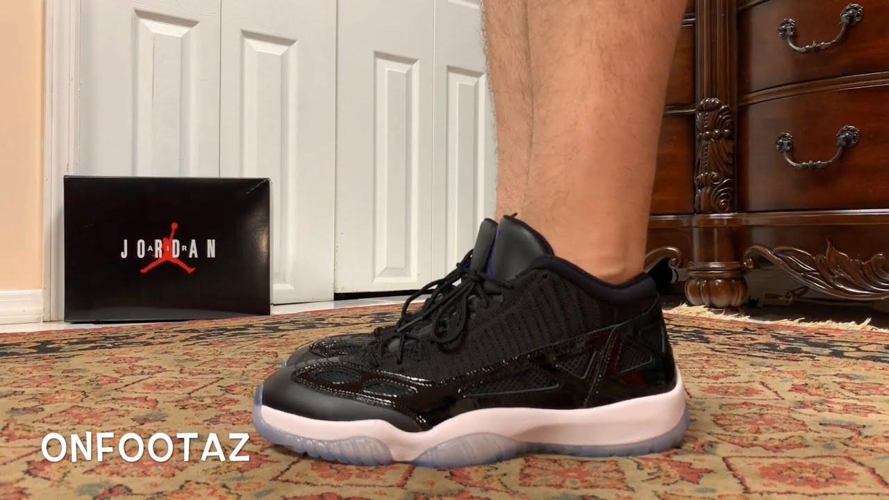 Air Jordan 11 XI Low I.E. Space Jam On Foot