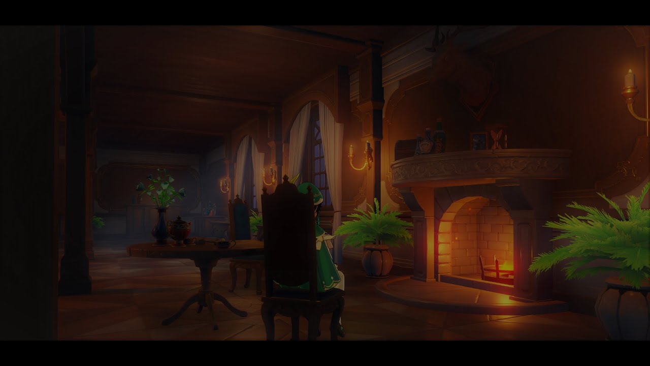 Dawn Winery (Night) 1 Hour ♫(´｡• ω •｡`) ♡♬♪ | Relaxing Music ♪♬ |  Genshin Impact OST [remastered]