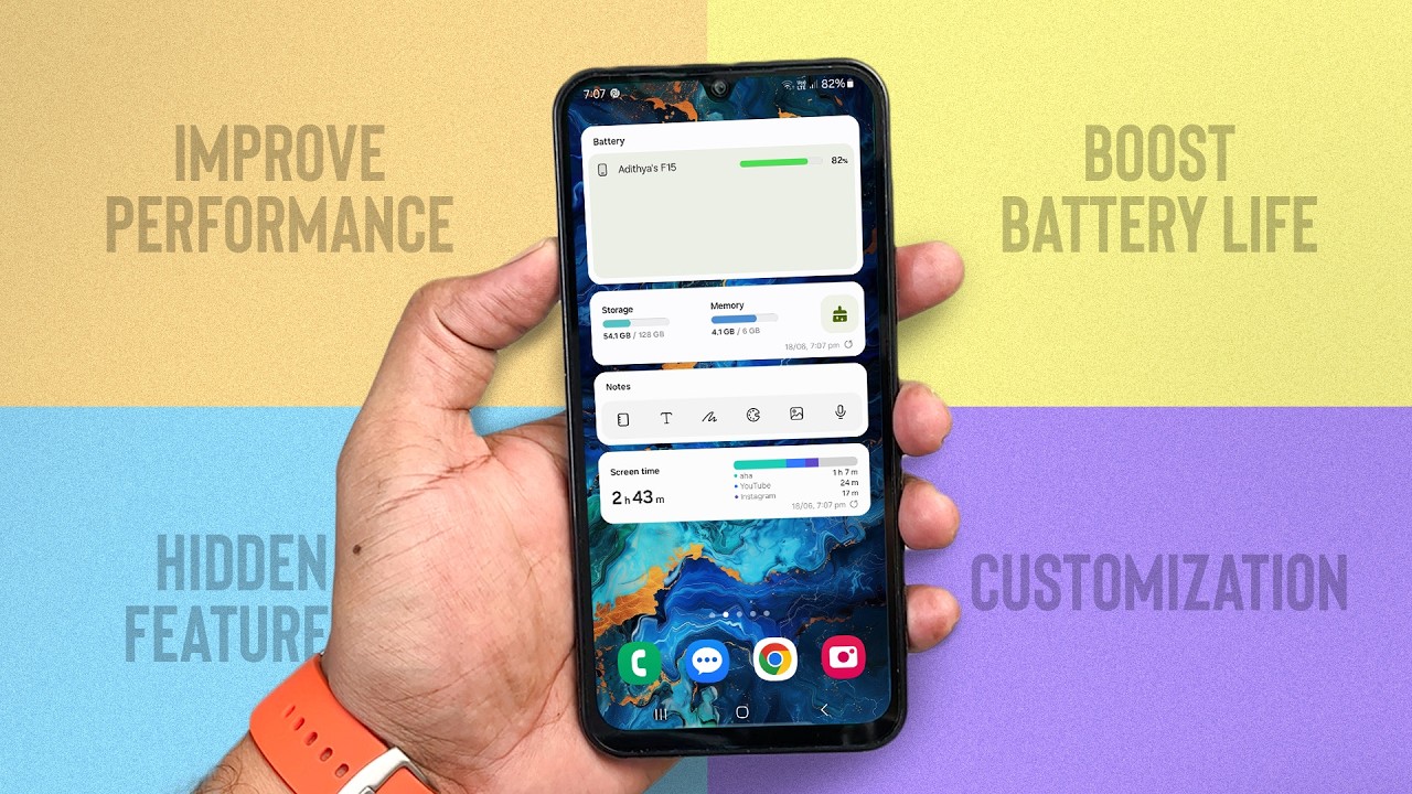 Samsung Galaxy M15 & F15 50+ Tips and Tricks in Tamil | One UI 6.1 Features Tamil