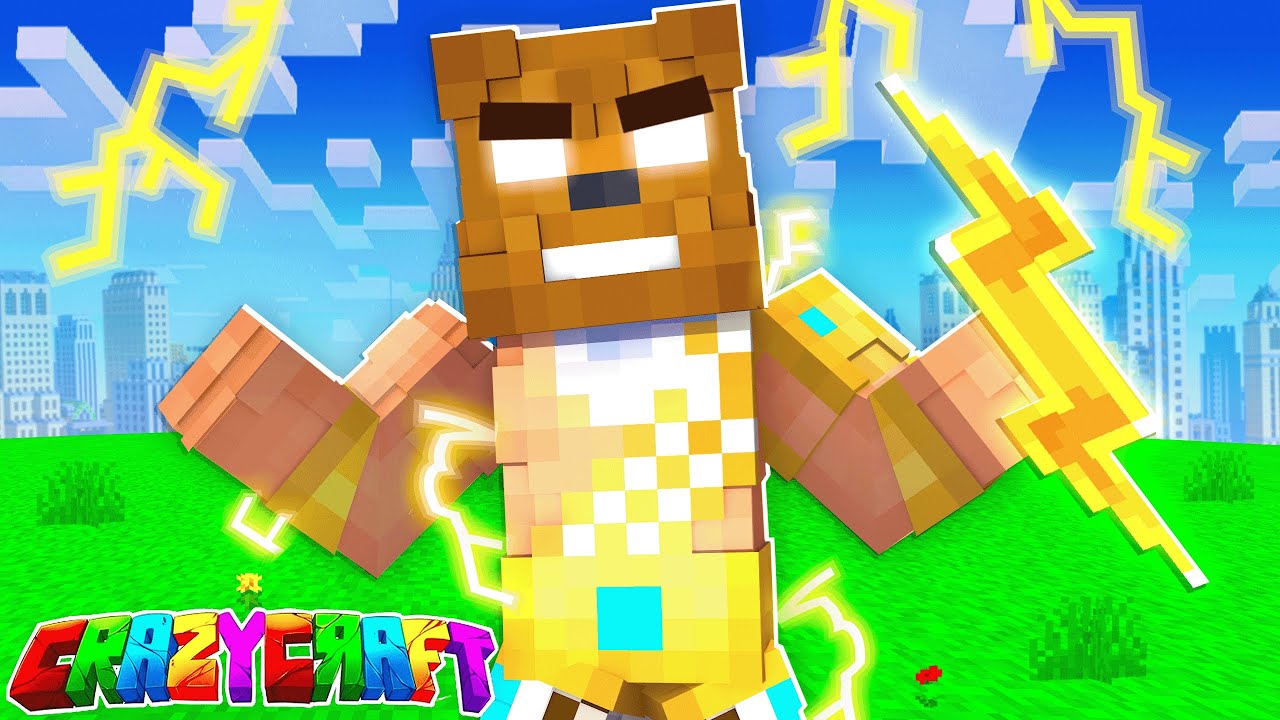 Crafting OP Zeus Armor In Minecraft Crazy Craft