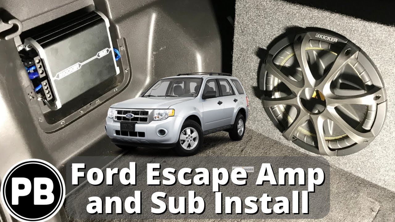 2008 - 2012 Ford Escape/Mazda Tribute Sub and Amp Install