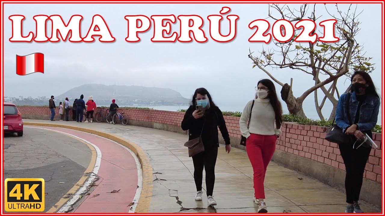 Lugar Tranquilo para Caminar | Malecón Armendáriz Miraflores |  LIMA PERÚ 2021 | 4K UHD
