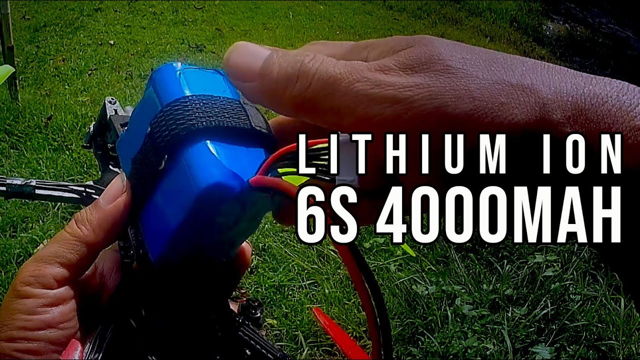 Test batterai Lithium ion 6S 4000mah cell bekas di drone fpv rajawali Krakatoa 7 inch
