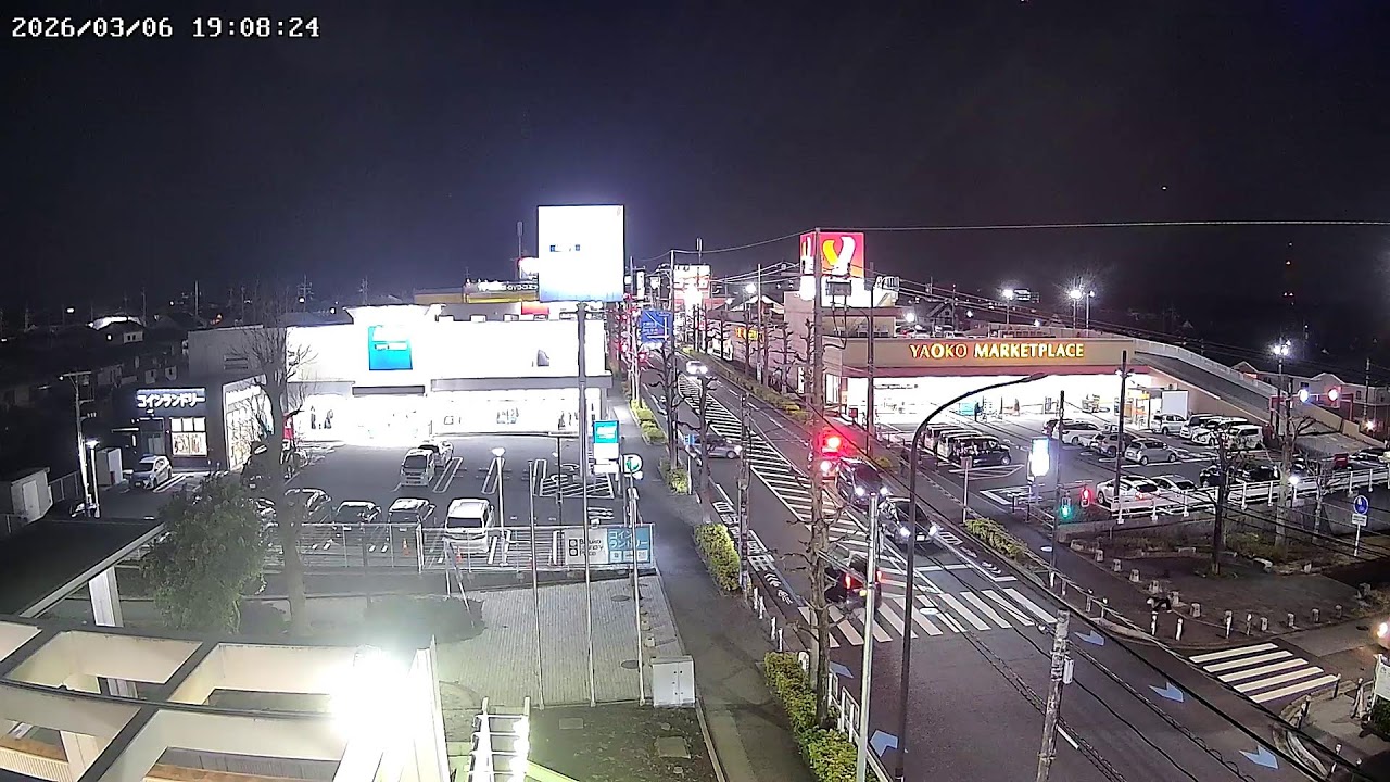 千葉県千葉市緑区おゆみ野中央バザール通りライブカメラ Chiba Chibashi Live camera.world.cam