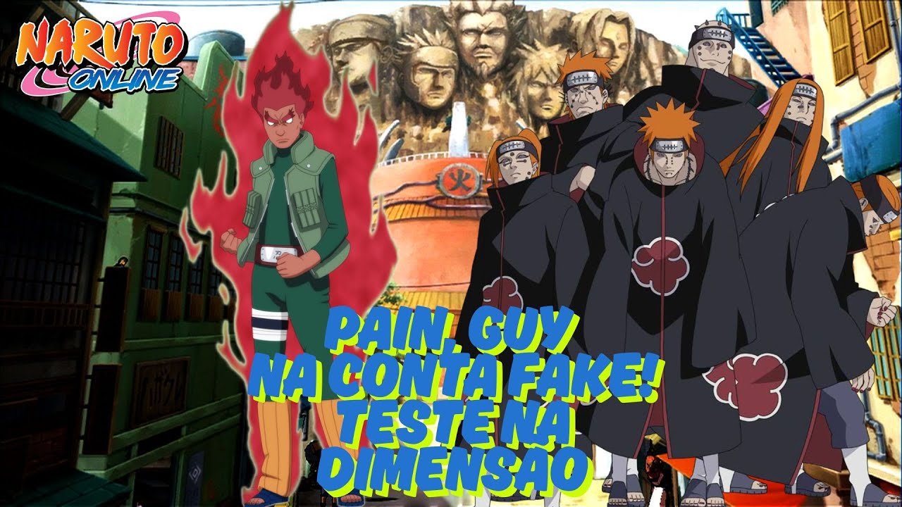 BRINCANDO COM CONTA FAKE NA DIMENSÃO! NARUTO ONLINE