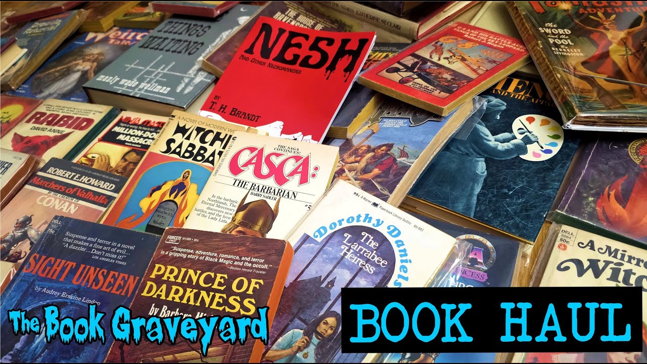 BOOK HAUL for Sept- vintage paperbacks- pulps- horror- ninjas- gothics-
