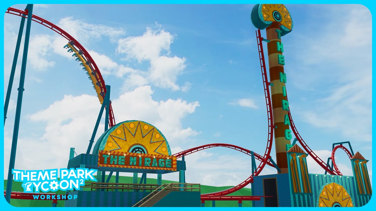 The Mirage Extreme Launch Coaster Blueprint in Theme Park Tycoon 2