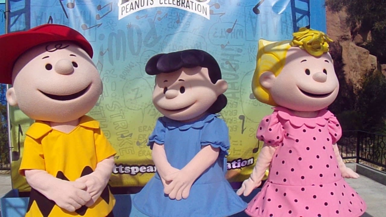 Charlie Brown Lucy and Sally Likes All Things at The Peanuts Celebration at Knott's