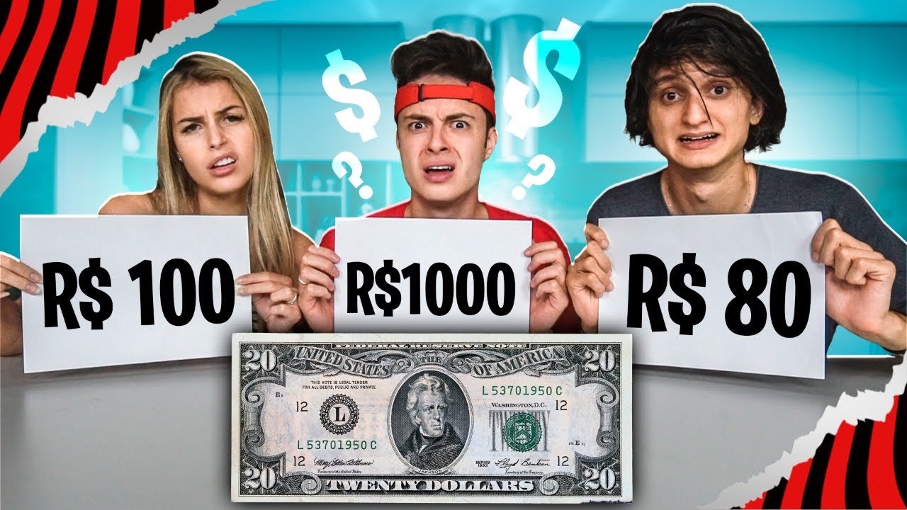 QUEM ACERTAR O VALOR DO DINHEIRO, LEVA TUDO! - Desafio