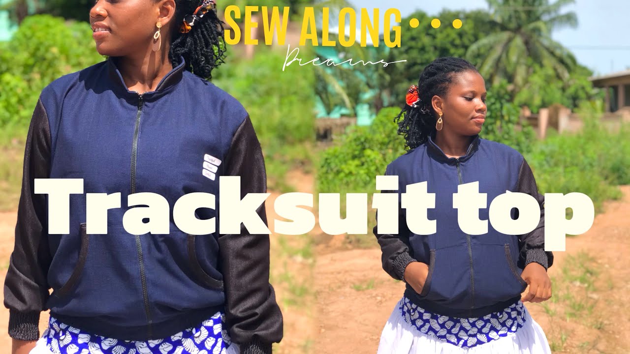 How to cut and make a Tracksuit Top || Romber Jackets. Beginner friendly #TrackSuitDIY