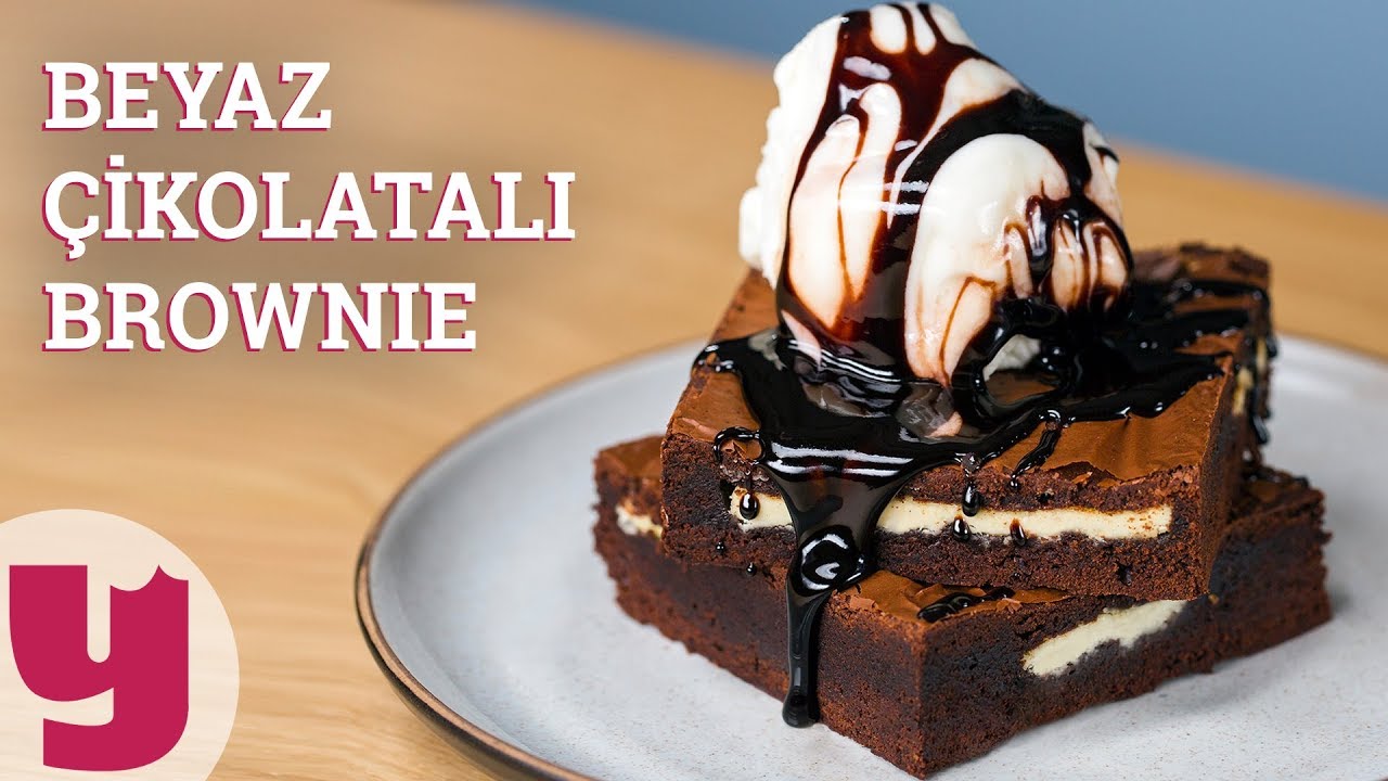 Beyaz Çikolatalı Brownie Tarifi - Tatlı Tarifleri | Yemek.com