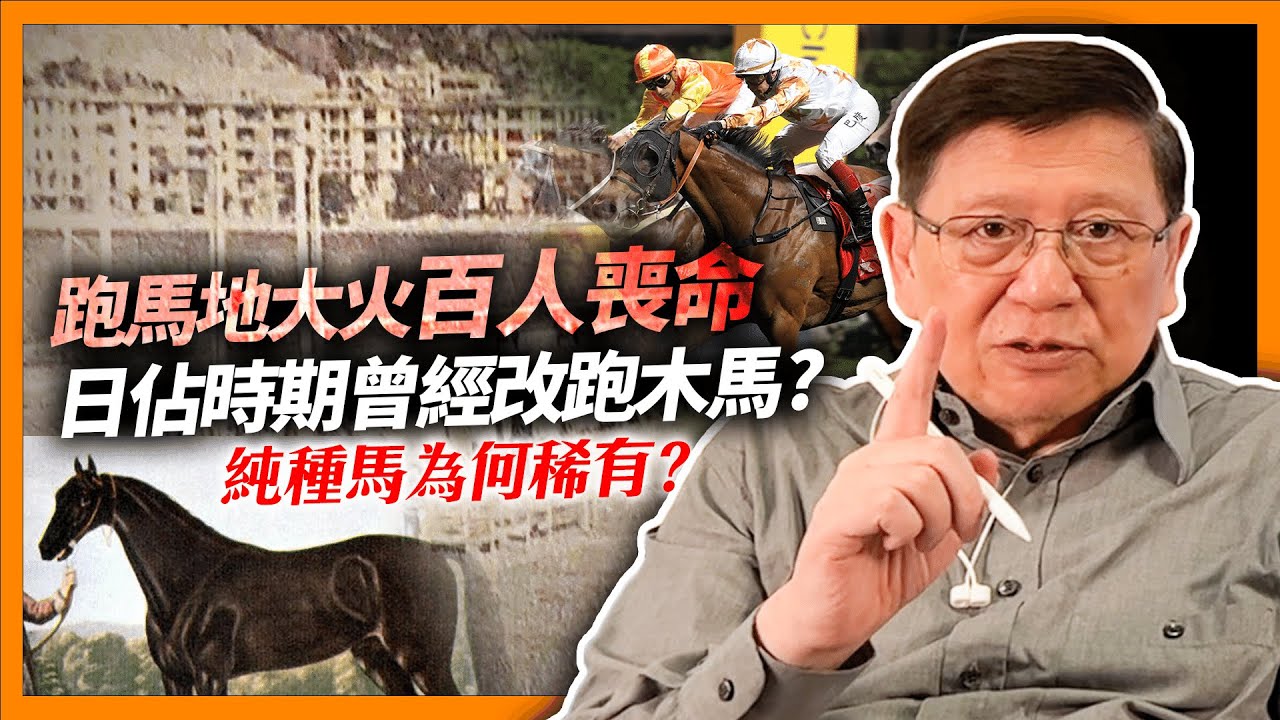 談香港賽馬會兩大奇事：跑馬地大火令百人喪命、日佔時期曾經改跑木馬，純種馬為何稀有？解釋三大元老馬與配種制度《蕭若元：書房閒話》2023-09-07
