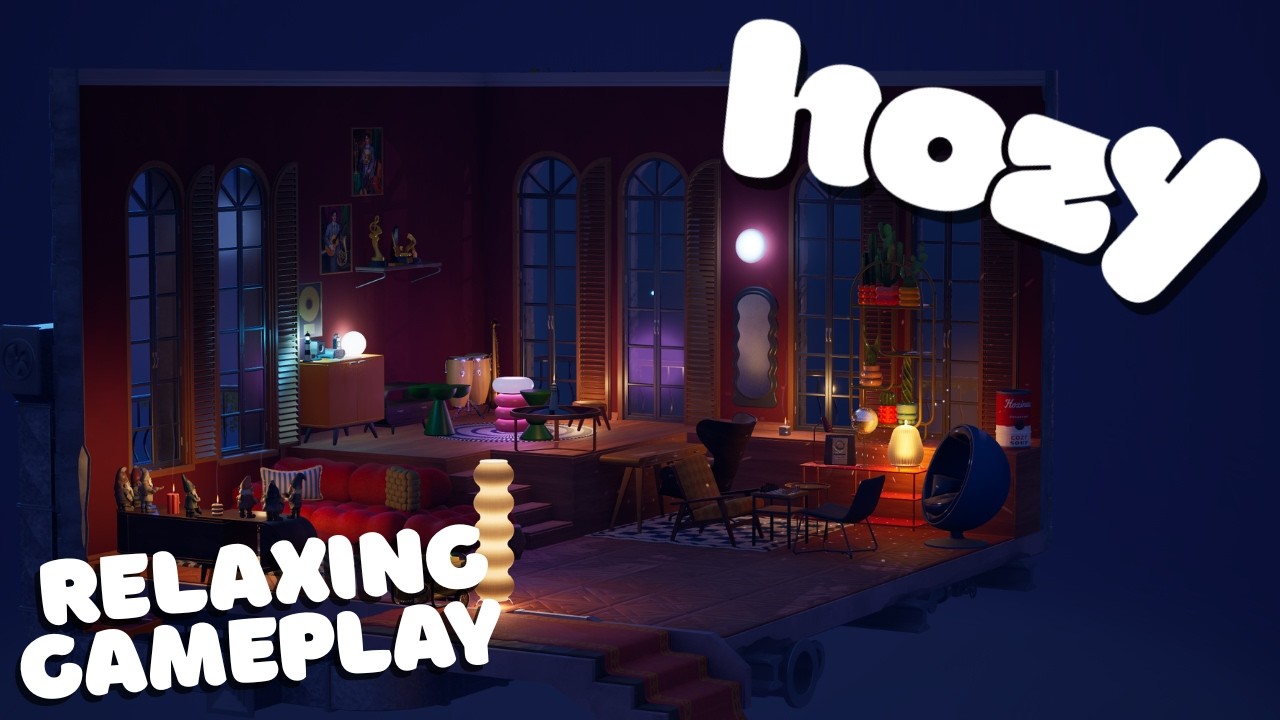 Cozy Vampire Room Ambience 🕯️ | Relaxing Dark Gameplay With Rain Sounds for Studying & Sleep - Hozy