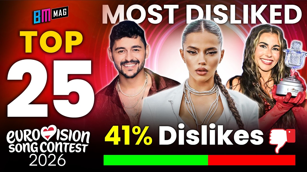 TOP 25 Most Disliked Songs - Eurovision Song Contest 2026 - All Songs So Far
