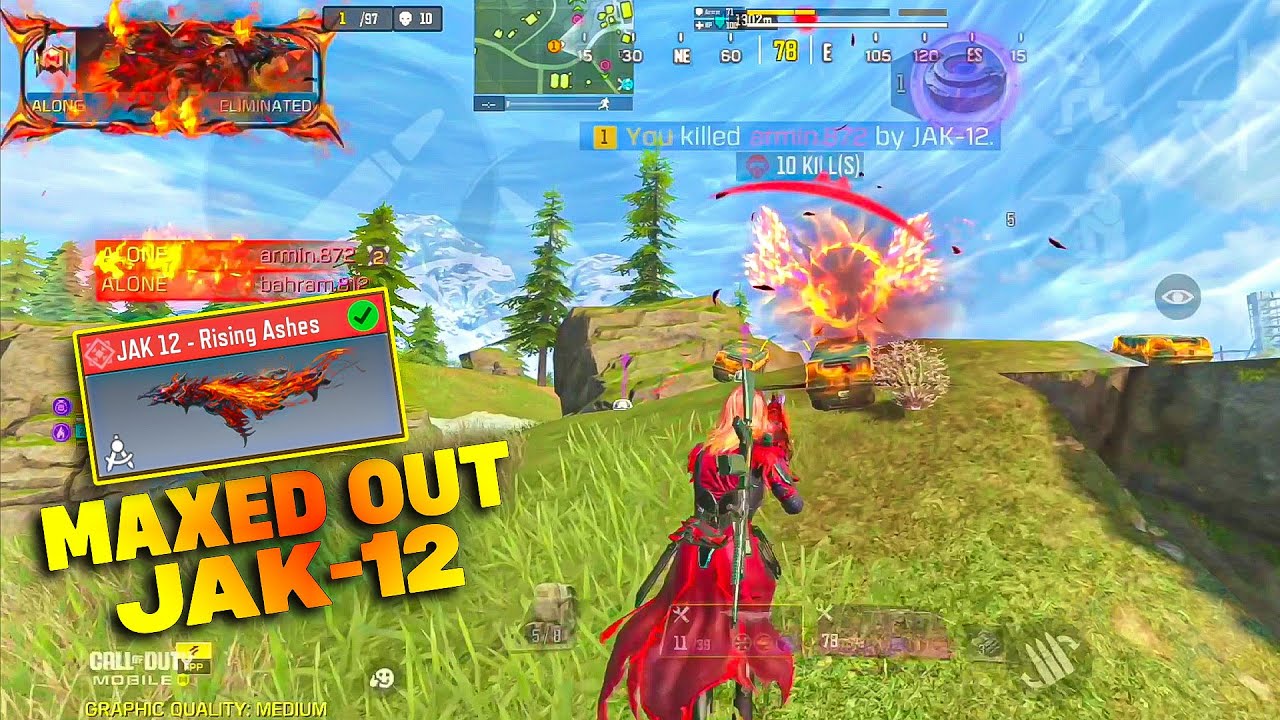 FULL MAXED OUT MYTHIC JAK-12 😍 in COD MOBILE !!