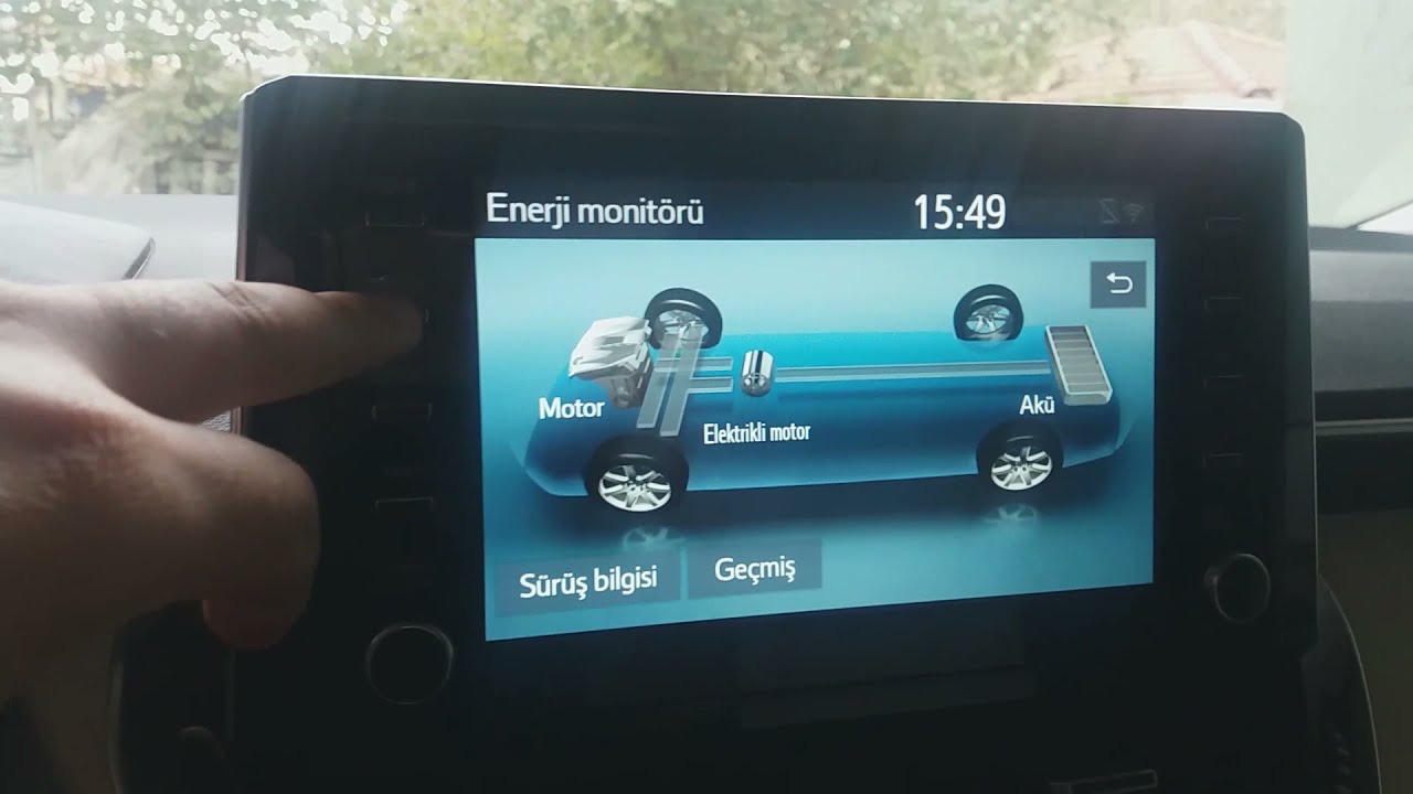 2021 COROLLA 1,8 HYBRİD MÜLTİMEDYA EKRAN KULLANIMI