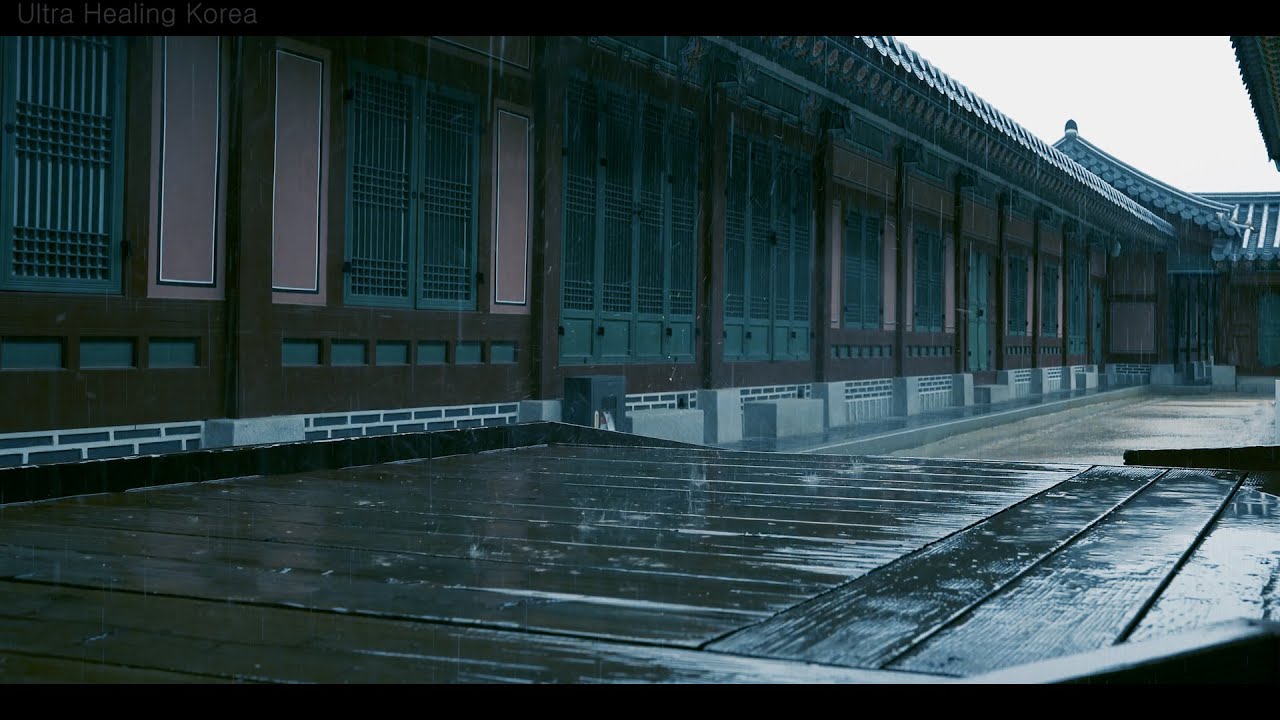 Rain sounds under the eaves of a cozy hanok - the best white noise for a deep sleep.