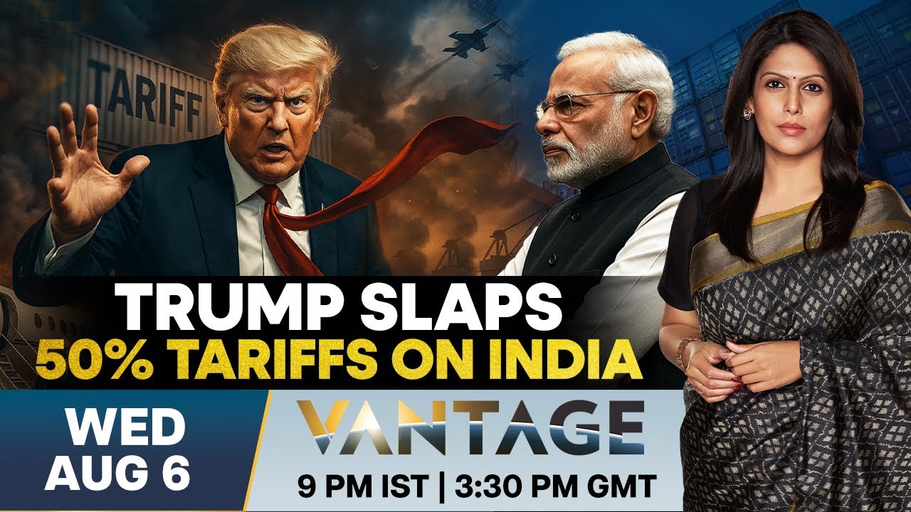 LIVE: India Slams US After Trump Raises Tariff to 50% on Indian Imports | Vantage with Palki Sharma