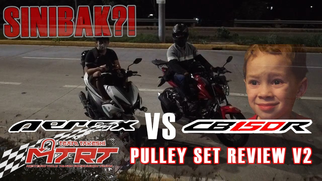 MTRT pulley set V2 review | Aerox 155 VS CB150R | speedtest