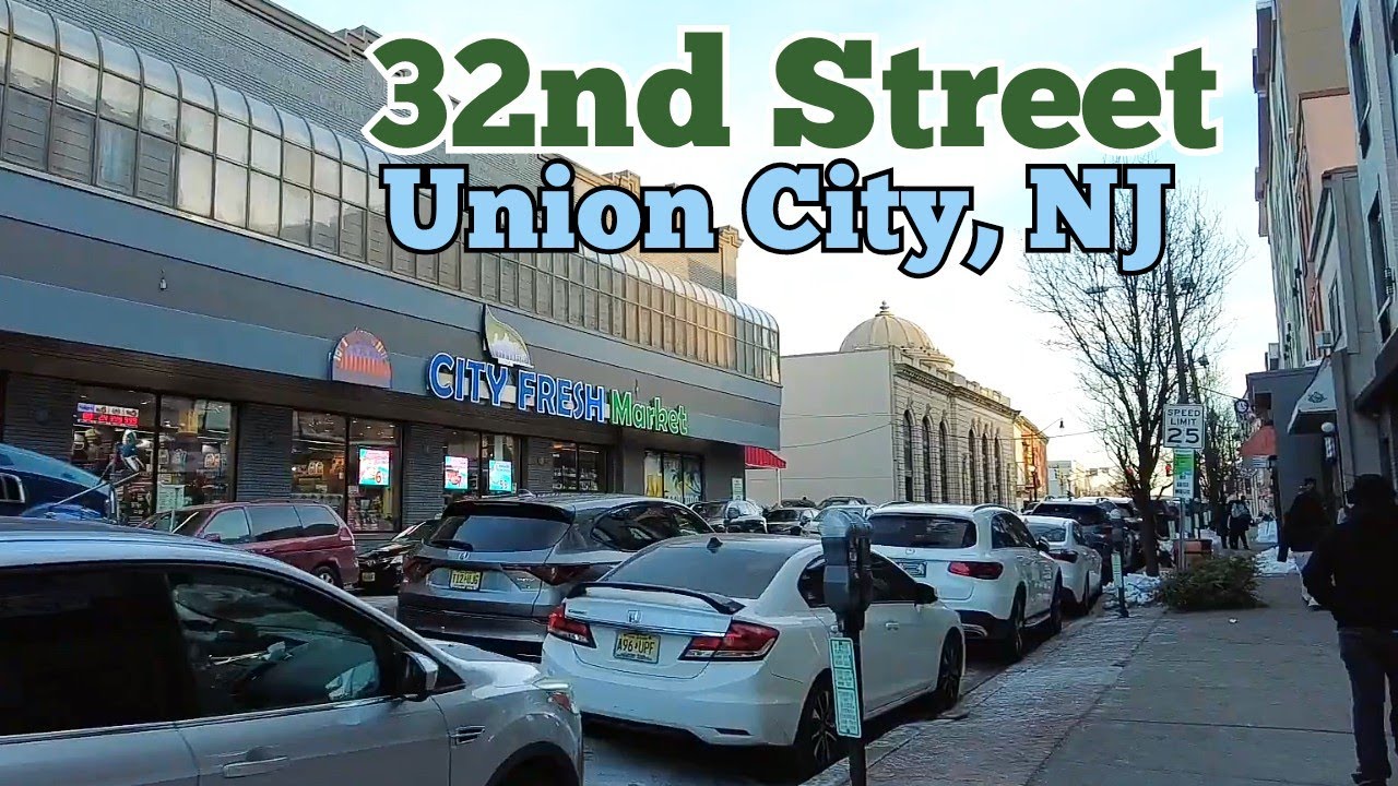 Walking on 32nd Street from JFK Blvd in Union City, NJ to Weehawken, NJ